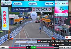 4 - Belluno-Nevegal - L'arrivo della nuova maglia rosa 4 - Belluno-Nevegal - L'arrivo della nuova maglia rosa